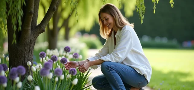 Idées d&rsquo;associations pour un parterre avec saule crevette sur tige élégant et coloré